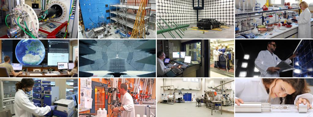 42 strutture di ricerca di grandi dimensioni e 110 banche dati online 1. Hydrogen Testing Facility, 2. European Laboratory for Structural Assessment (ELSA), 3.