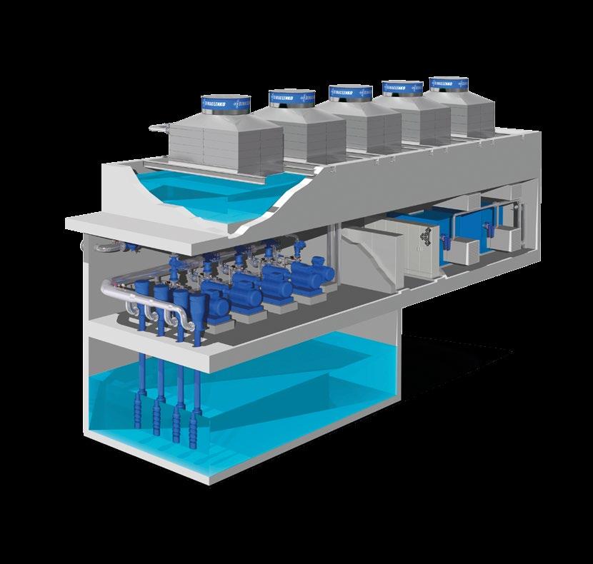 TORRI DI RAFFREDDAMENTO VASCA ACQUA