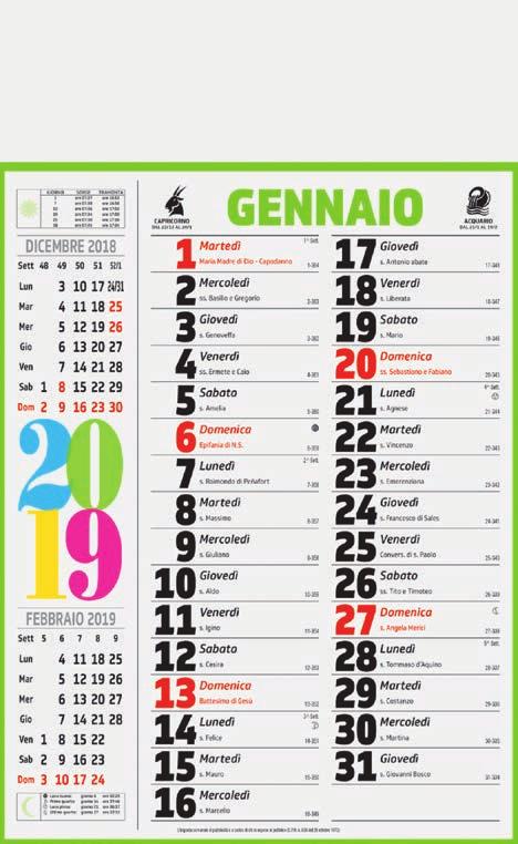 CALENDARI 18_2_Layout 1 07/06/18 11:20 Pagina 96 cm 9 cm 28,8 F04581-COLOR new