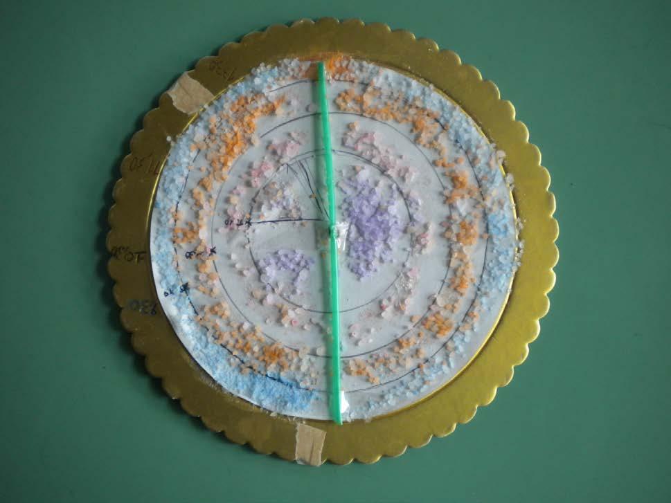 Realizzazione dei Cerchi Indu usando materiale riciclato.