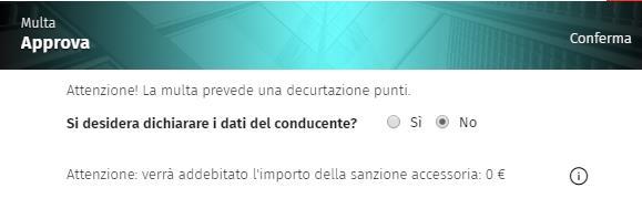 Quando impostato, nella sezione allegati compare Setup ZCarFleet/ Info multe Per abilitare la possibilità di dare maggiori info al driver.