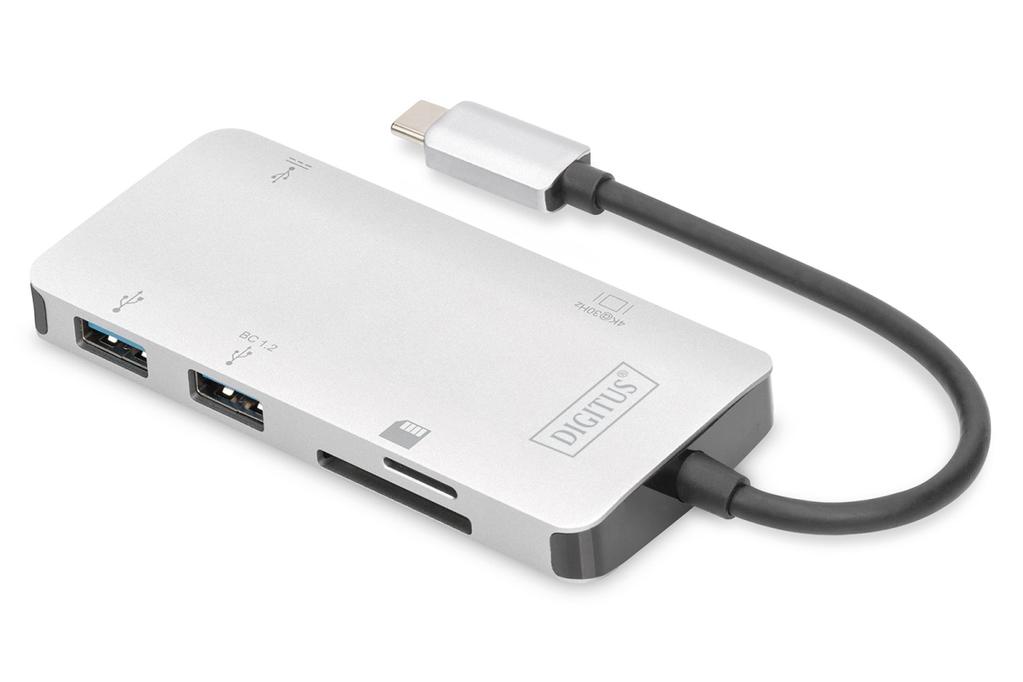 0 consente di collegare un dispositivo USB o un altro hub al computer host USB-C, la porta USB-C femmina supporta sia il caricamento PD sia dati; la porta HDMI