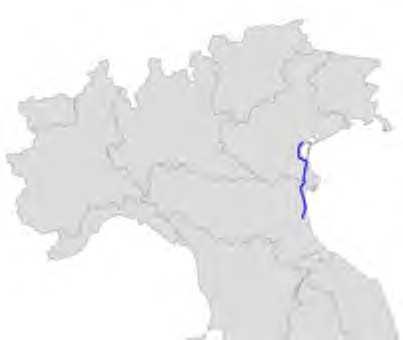 Marghera (intersezione con la tangenziale di Mestre A57). Figura 8 Tracciato SS309 e foto nel tratto di Marghera Strada Padana Superiore SR11.