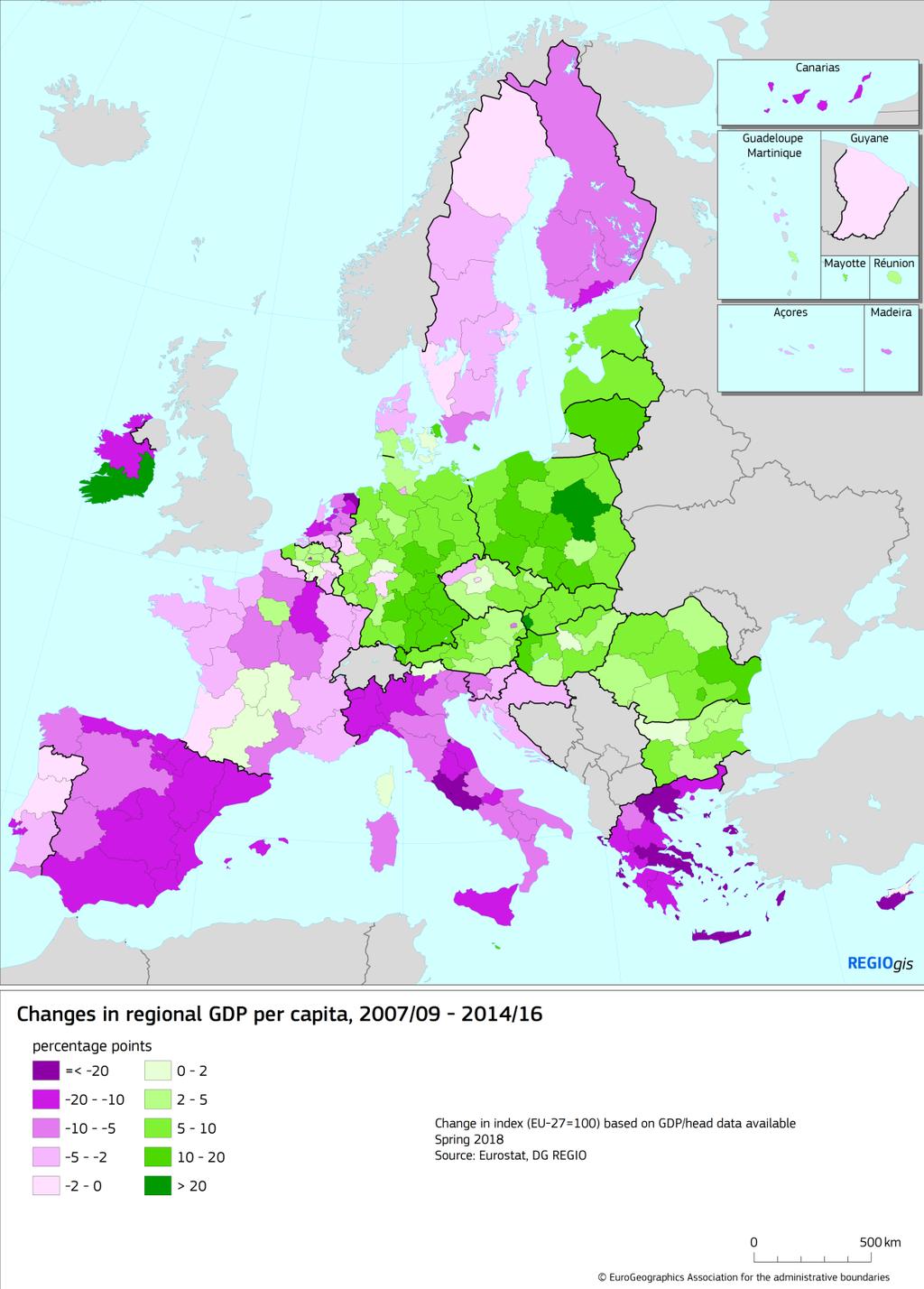 Evoluzione del PIL regionale Lazio -24 Umbria -17 Molise -15 Valle d'aosta -14 Liguria -12 Marche -12 Lombardia -12 Piemonte -12 Sicilia -11 Provincia Autonoma di Trento