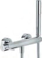 ritorno automatico, supporto doccetta fisso, doccetta monogetto, flessibile 150 cm inox AQ93110IX 536,000