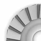 Tutti i dischi lamellari GRINDING combinano tele abrasive in cotone di altissima qualità con abrasivi in Ossido di Alluminio, in Ossido di Zirconio o in speciale abrasivo ceramicato di ultima