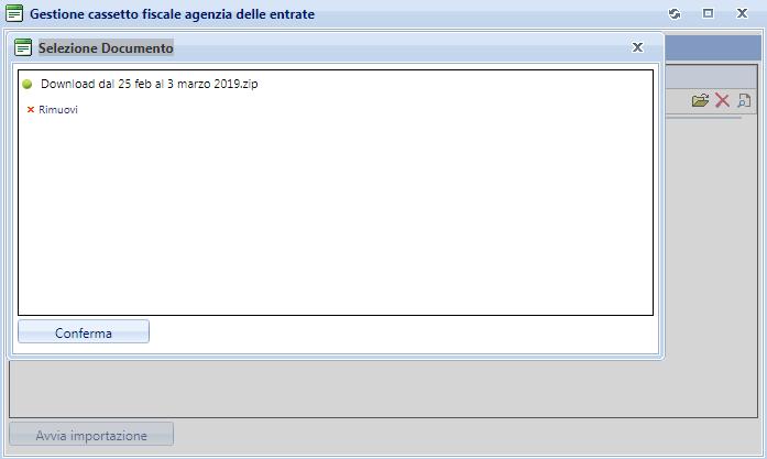 DocSuite Modulo Fatturazione Elettronica, pagina 18 di 18 Una volta data la conferma il file ZIP sarà