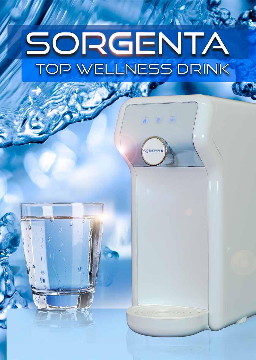 Puoi avere la macchina Sorgenta Top Wellness Drink con 5 filtri 3M (compresi nel prezzo,