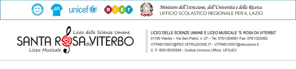 - Albo - Amministrazione Trasparente - http://www.liceosantarosavt.it/ AVVISO PUBBLICO SELEZIONE PERSONALE INTERNO PER IL RECLUTAMENTO DI N. 3 FORMATORE E N.