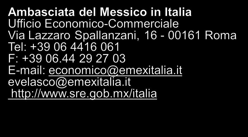ProMéxico Milán Consigliere Commerciale