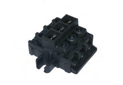 Sezionatori tripolari 16A - 400V - 4mm2 Three-pole disconnecting switch 16A - 400V - 4mm2 Basette femmina tripolari