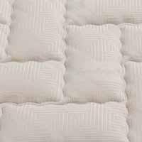 LUSSO H 23 cm Tessuto di rivestimento in cotone con trattamento Sanitized e imbottitura in pura lana bianca + fibra termolegata (400 gr/mq, lato invernale) e in puro cotone + fi bra termolegata (400