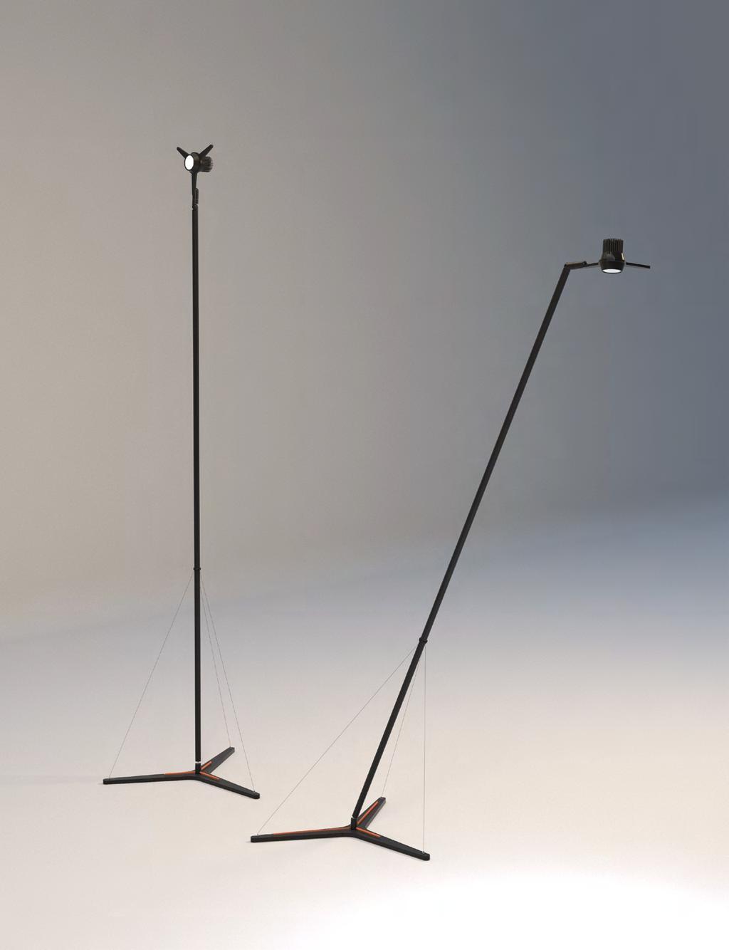 y3 design Simon Schmitz, 2019 Una lampada da terra dinamica, a luce diretta / indiretta.