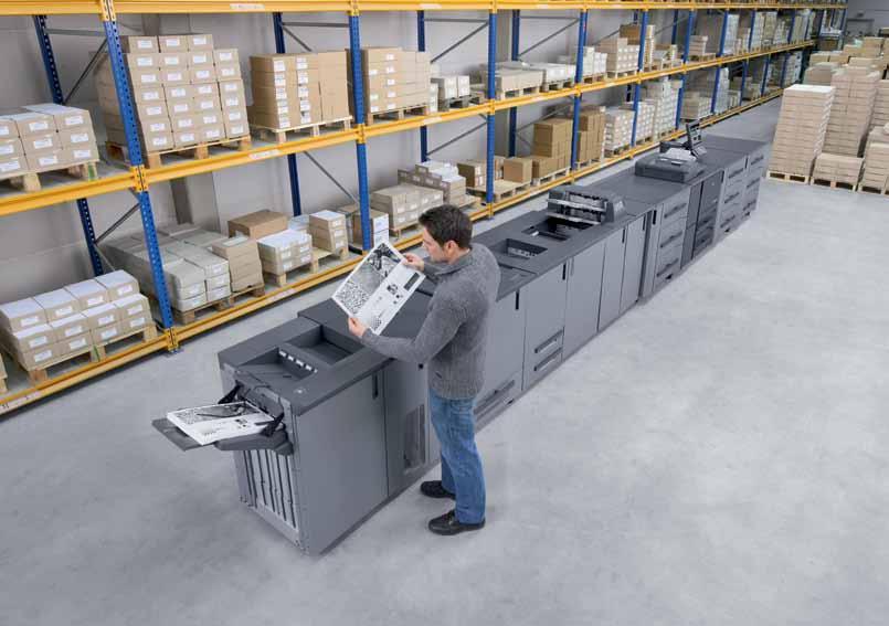 Il meglio della Stampa digitale La nuova famiglia di sistemi di stampa digitale Production in bianco e nero, Konica Minolta definisce un nuovo standard nel mercato mid-production.