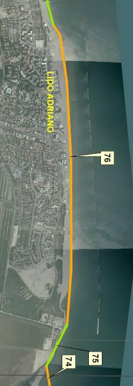 L area interessata dall intervento in loc. Lido Adriano è ubicata nella parte centrale del Comune di Ravenna ed è ricompresa nella cella costiera n. 76.