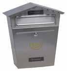 Con tasselli / With anchors Ottone nichelato Nickel plated brass 98 98 0 0 Cassetta postale mod. MINI Mailbox mod.