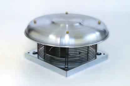 Torrini d estrazione centrifughi a rotore esterno Centrifugal roof fans with external rotor motor REA REV Flusso orizzontale Horizontal discharge Flusso verticale Vertical discharge Conformi alla