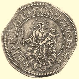 scudo 1713 - La Vergine col Bambino
