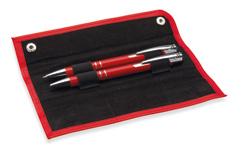 WRITING & ACCESSORIES Gemello MO8151 Set penna e matita in astuccio colorato e coordinato: Il set comprende una penna twist in alluminio e