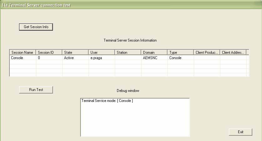 Test di Connessione Per controllare che l installazione sia stata eseguita correttamente copiare il file ElaTSConn.