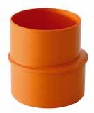 Raccordi in PVC Ampliatore bicchiere sul Ø minore Ø Arancio cad Imballo 32/40 1,77 10 32/50 3,08 10 40/50 3,08 10 40/63 3,38 10 40/80 4,14 10 40/82 9,19 10 40/100 5,15 10 50/63 3,38 10 50/80 4,14 10