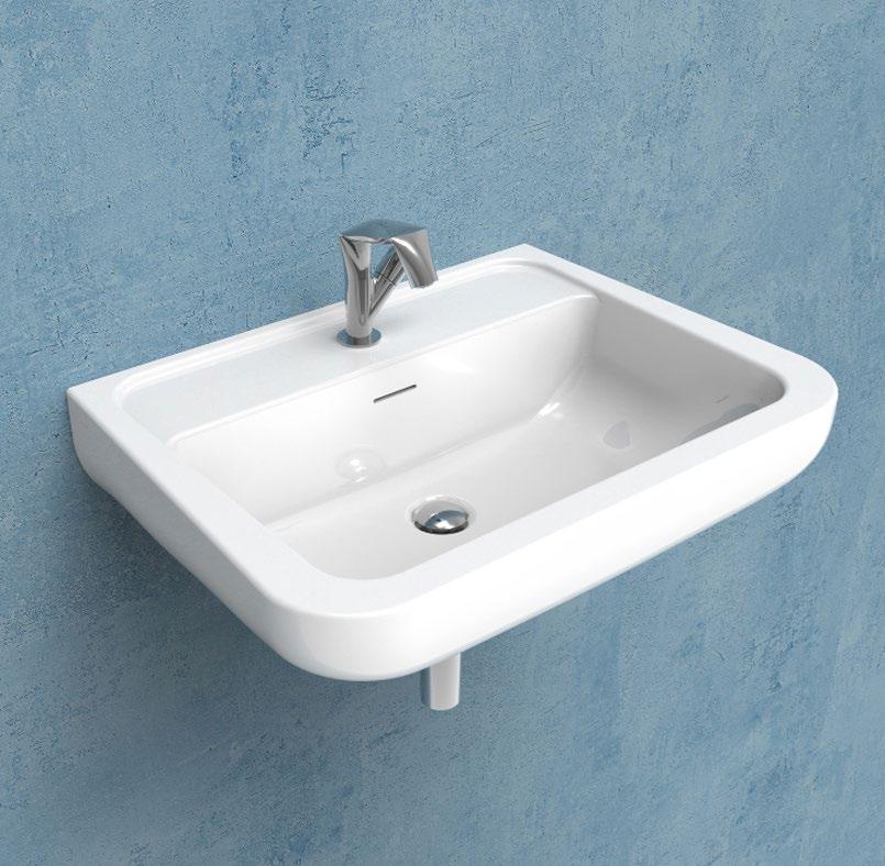 CM70L 70 Lavabo cm 70 da appoggio su colonna - sospeso FINO AD ESAURIMENTO SCORTE Colonna in ceramica (CMC) Rubinetti lavabo linea ONE - NOKÉ - FOLD linea TWO - HOOP - NOKÉ - FOLD Sifone cromo