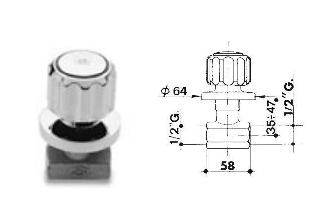 224 codice finitura 0224 12 I7PO 1/2 cromato - chrome 7PO 0224 34 I7PO 3/4" cromato - chrome 7PO 0224 10 I7PO 1 cromato - chrome