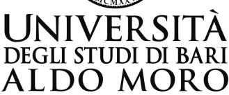 1999, n. 509 e s.m.i.; il D.Lgs 196/2003 e s.m.i., recante il codice di protezione dei dati personali; lo Statuto dell Università degli Studi di Bari Aldo Moro emanato con D. R. n. 2959 del 14/06/2012; il Regolamento Didattico di Ateneo dell Università degli Studi di Bari Aldo Moro, emanato con D.