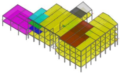 Edificio INPS Viale Rendina - L Aquila 2) MODELLAZIONI STRUTTURALI è previsto lo sviluppo ed analisi di modelli numerici non lineari per l'esecuzione di verifiche sismiche ai sensi DM 14/01/08