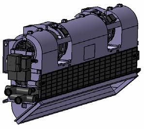 Ogni riscaldatore è del tipo a due velocità, è regolato automaticamente tramite apposito dispositivo, e presenta le seguenti caratteristiche tecniche: Potenza riscaldante = 4 kw Tensione nominale =