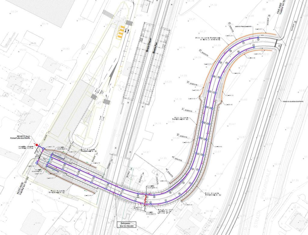 6 di 10 Il sistema relativo alle acque della vasca di sollevamento trova recapito nel fosso di guardia della linea ferroviaria, le poche acque intercettate dai fossi guardia andaranno a dispersione e