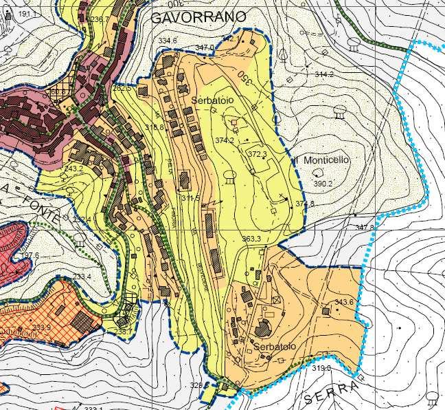 Estratto cartografico del Piano Strutturale adottato