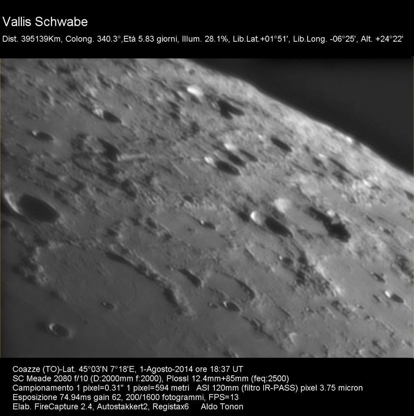 Le foto della - UAI..continua l interesse della SdR Luna verso la c.d. Vallis Schwabe (v.