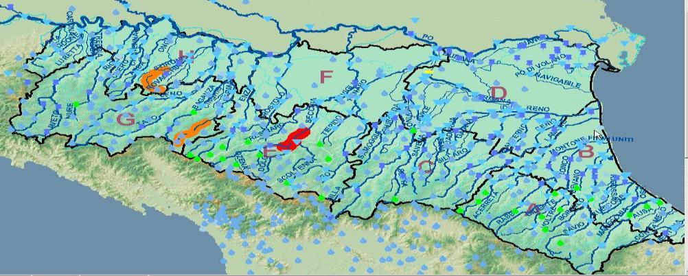 NUOVO SISTEMA DI ALLERTAMENTO REGIONALE EVENTO IN ATTO SEGNALAZIONI DIRETTE ALLERTAMENTO in corso di evento tramite notifiche (SMS) di superamento di soglie: SOGLIE PLUVIOMETRICHE Soglie dei