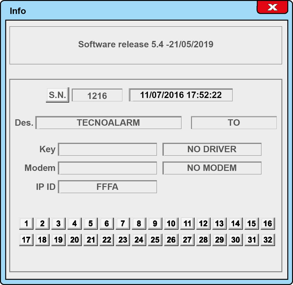 N.17 16/05/2019 Abilitazioni software Centro 2 PLANIMETRIE Abilitazione alla gestione delle planimetrie 3 5 9 10 11 15 19 23 26 CONTROLLO INSERIMENTO/DISINSERIMENTO OUTPROT SMS REMOTE IP