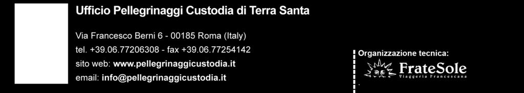 Terra Santa: Venite e vedrete «Venite e vedrete» (Gv 1,39) è la risposta di Gesù ai discepoli di Giovanni Battista che cercano Gesù e la sua