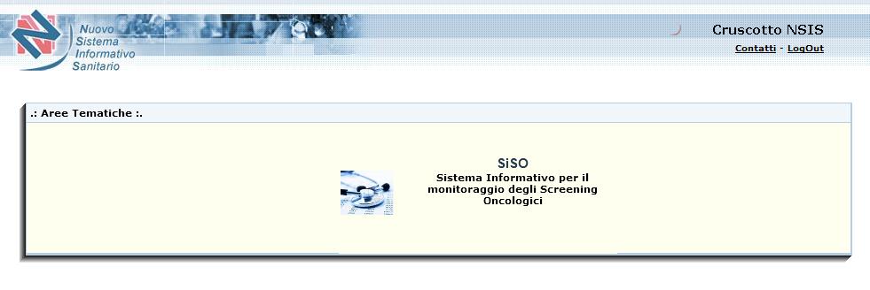 Accesso al cruscotto SiSO Sistema Informativo