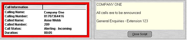 3. Gestione chiamate 3.1 Risposta a una chiamata Quando si riceve una chiamata in entrata, il riquadro Dettagli chiamata presenta un profilo rosso e visualizza le informazioni sul chiamante.