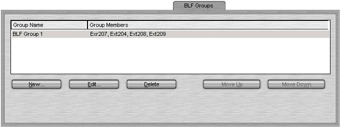 Configurazione: Configurazione di SoftConsole 5.4.3 Scheda Gruppi BLF Le icone BLF (Busy Lamp Field) forniscono all'utente lo stato e le composizioni rapide immediatamente.