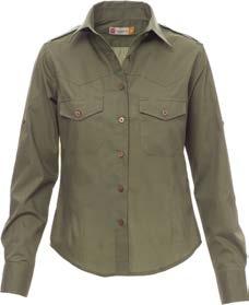 Shirts Camicie 225 Lady Bianco / White Size - - S M L XL - - - - Verde militare / Military green Warm brown / Warm brown 100% COTONE, EASY CARE POPELINE 100% COTTON,