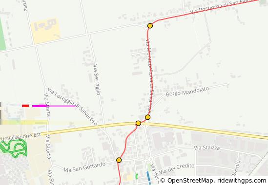 continua sul percorso ciclabile 83 365 06 Tieni la destra 84 366 Attraversa la strada e imbocca