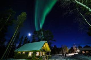 Ogni chalet dispone di una cucina, stanza da bagno, sauna