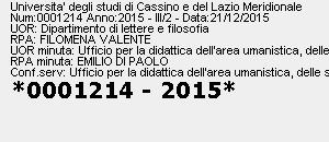 Emilio Di Paolo quale referente Amministrativo dei corsi di Studi. La seduta si apre alle ore.