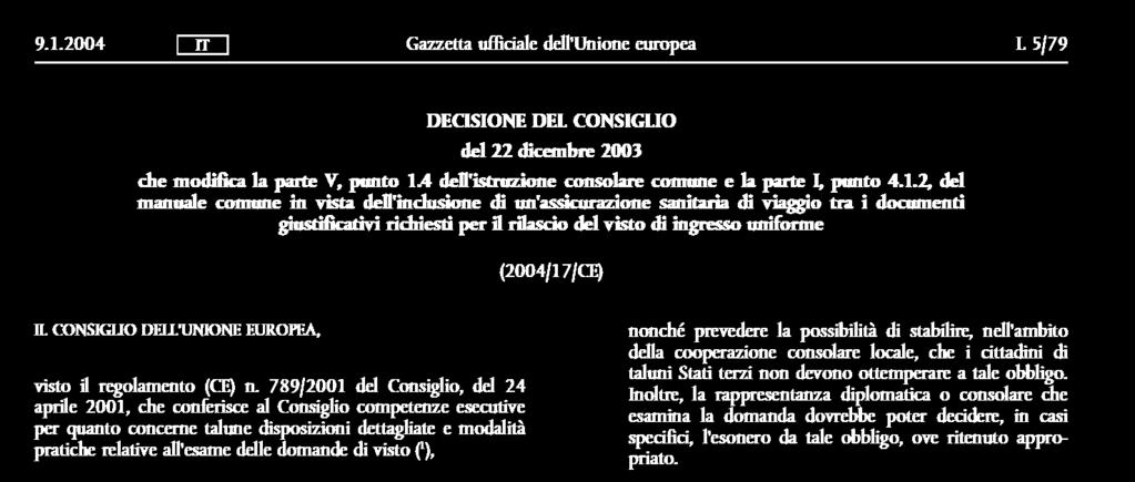 DECISIONE DEL