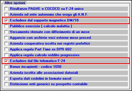 Si tenga presente che non inserire un codice vuol dire che la procedura non proporrà l azienda nelle fasi di creazione dei file telematici.