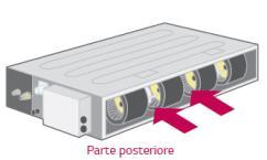 scambiatore di calore costituito da tubi in rame ed alette in alluminio ad alta efficienza.