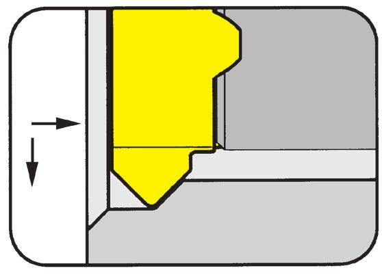 Chanfreinage Smussatura 111 Taille de chanfrein jusqu à Dimensione dello smusso fino a 1,5 mm Diamètre de coupe Diametro Ds 13,4 mm.