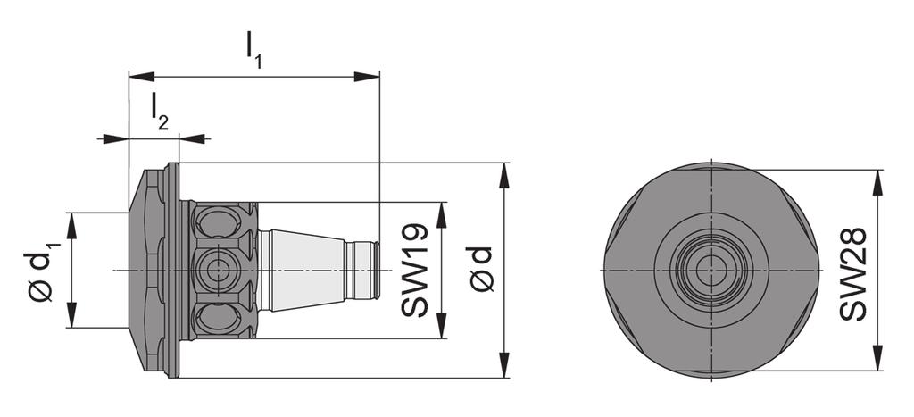 ase de support Piattaforma WF ase de support WF.20 pour corps de fraise vissé Piattaforma WF.20 da utilizzare con fresa avvitabile vissé per Fresa avvitabile M306.M081... 081.