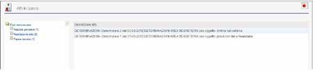 Gestione determinazioni dei dirigenti e di altri atti amministrativi (vedi figg. 4-5) in carico (vedi fig.