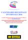 CALENDARIO REGIONALE INVERNALE 2016